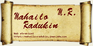 Mahailo Radukin vizit kartica